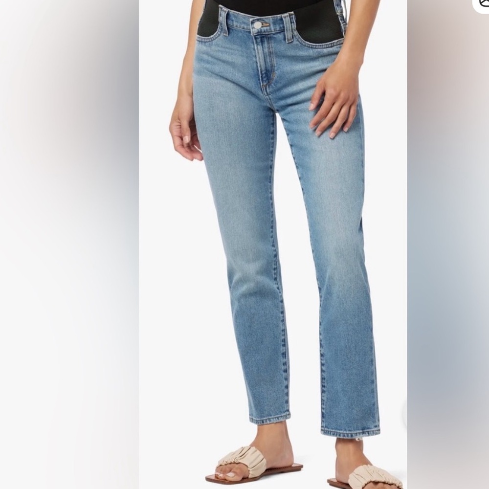 Joes Jeans The Lara Mid Rise Cigarette Ankle Maternity Jeans Size 25